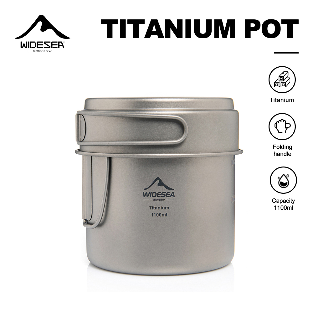 Outdoor Coffee Equipment - Panela de Camping Ultralight em Titânio