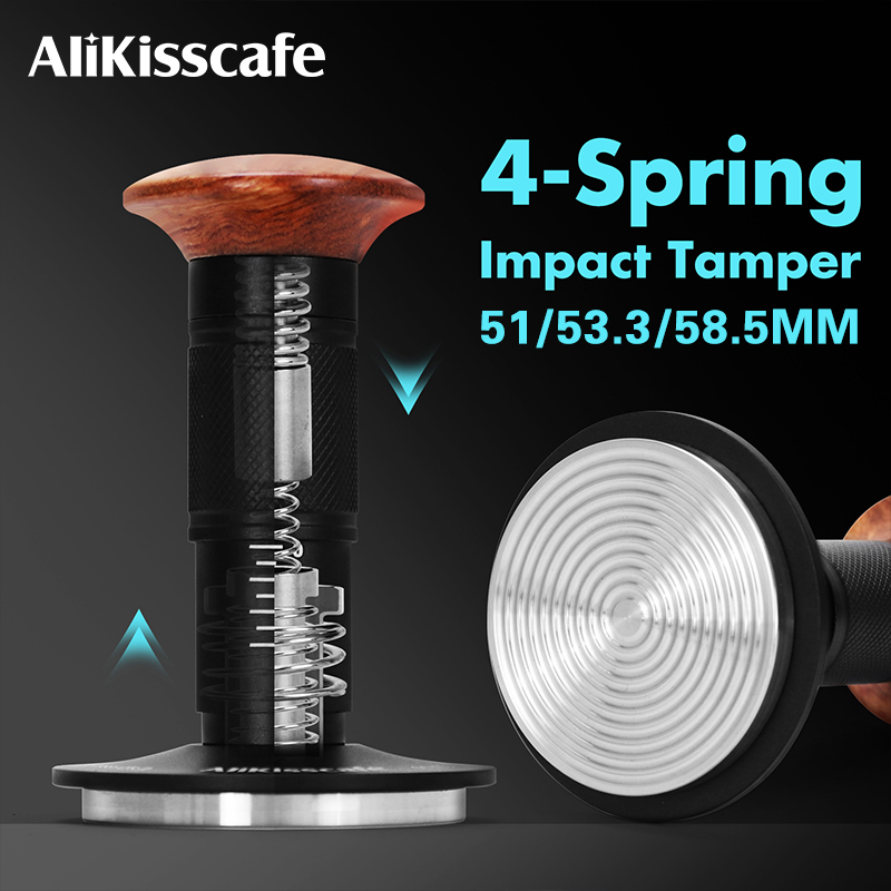 Espresso Tamper Set - Alikisscafe impacto de calcadeira de café