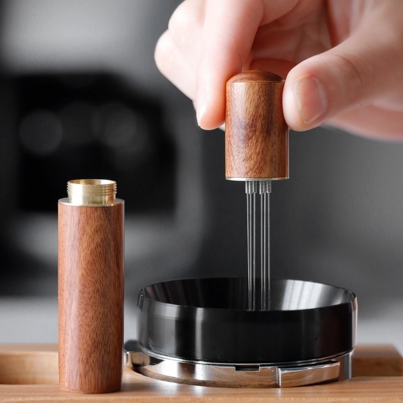 Espresso Tamper Set - Aço Inoxidável Café Em Pó Tamper,