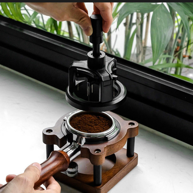Espresso Tamper Set - Ferramenta WDT para Café 51/53/58mm com