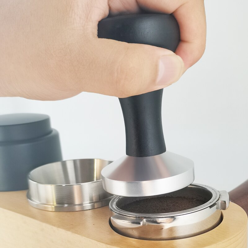 Espresso Tamper with Black Woo - Espresso Tamper Set avaliação e preço