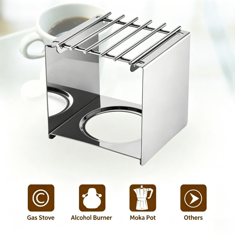Suporte Quadrado de Aço Inoxid - Outdoor Coffee Equipment avaliação e preço